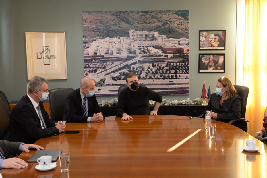 Επίσκεψη Υπουργού Υγείας, Μιχάλη Χρυσοχοΐδη στη ΜΑΦ στο Γενικό Νοσοκομείο «Παπαγεωργίου»