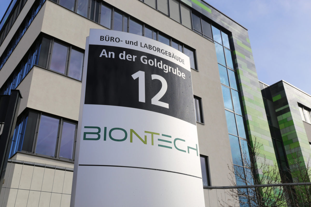 Η έδρα της Biontech, κατασκευάστριας εμβολίων mRNA, στη Γερμανία