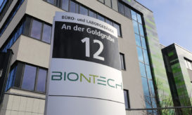 Η έδρα της Biontech, κατασκευάστριας εμβολίων mRNA, στη Γερμανία