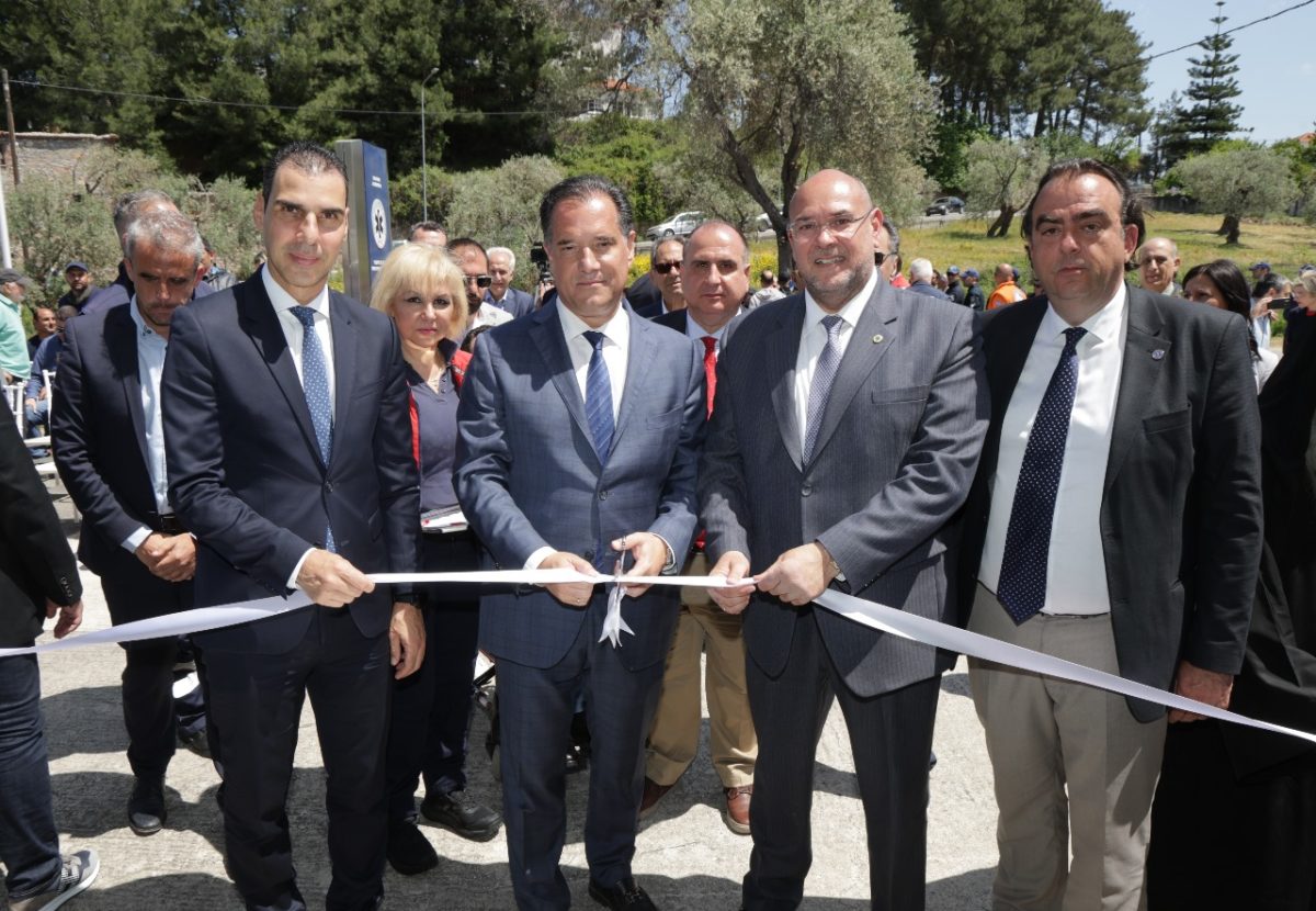 Στα εγκαίνια του ΕΚΑΒ στη Μυτιλήνη