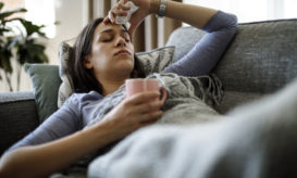 γυναίκα άρρωστη με Covid