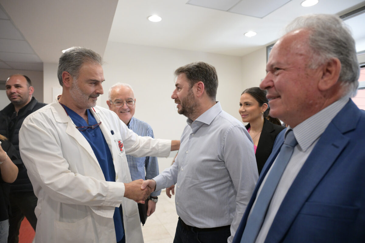 Ν. Ανδρουλάκης από Βενιζέλειο Νοσοκομείο: Στοίχημά μας η αναγέννηση του Εθνικού Συστήματος Υγείας