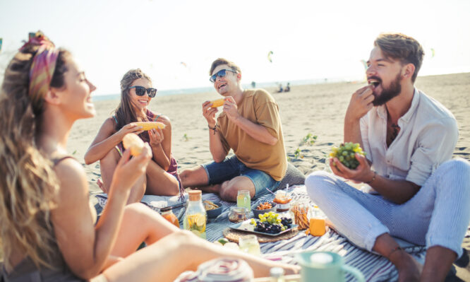 φαγητό στην παραλία