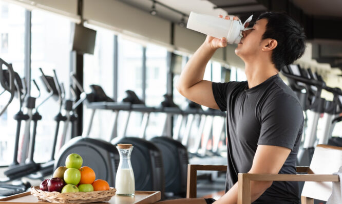 γυμναστική - γάλα